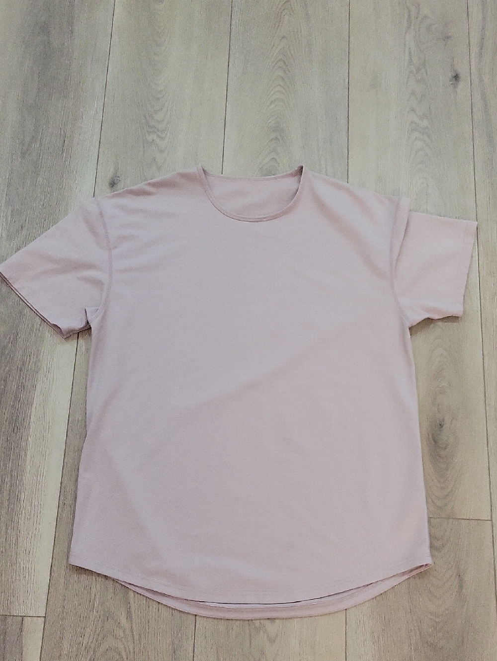 BYLT Basics Men's Drop Cut Crew Tee in Pale Pink
